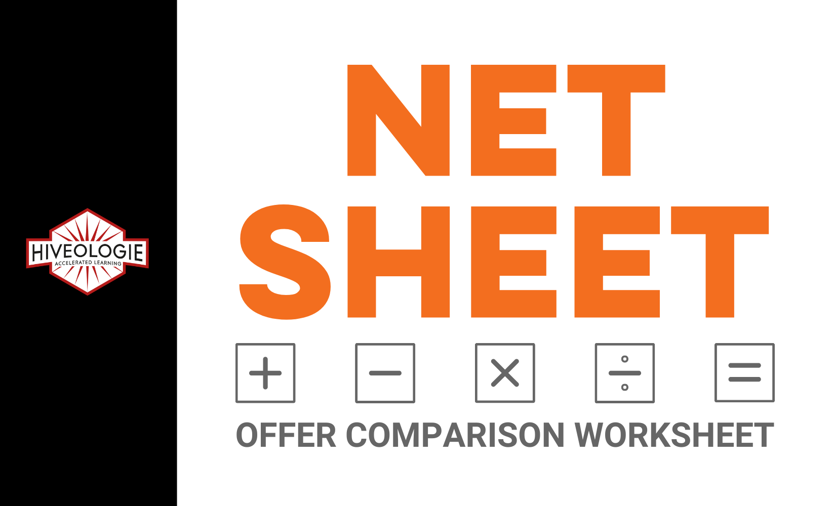 Net Sheet - Offer Comparison Worksheet