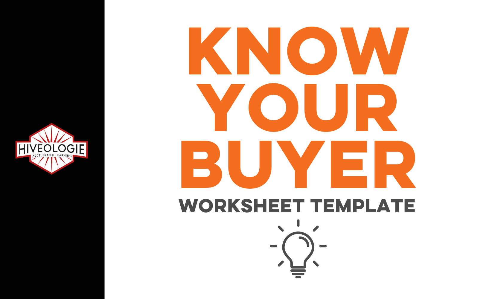 Know Your Buyer Worksheet Template