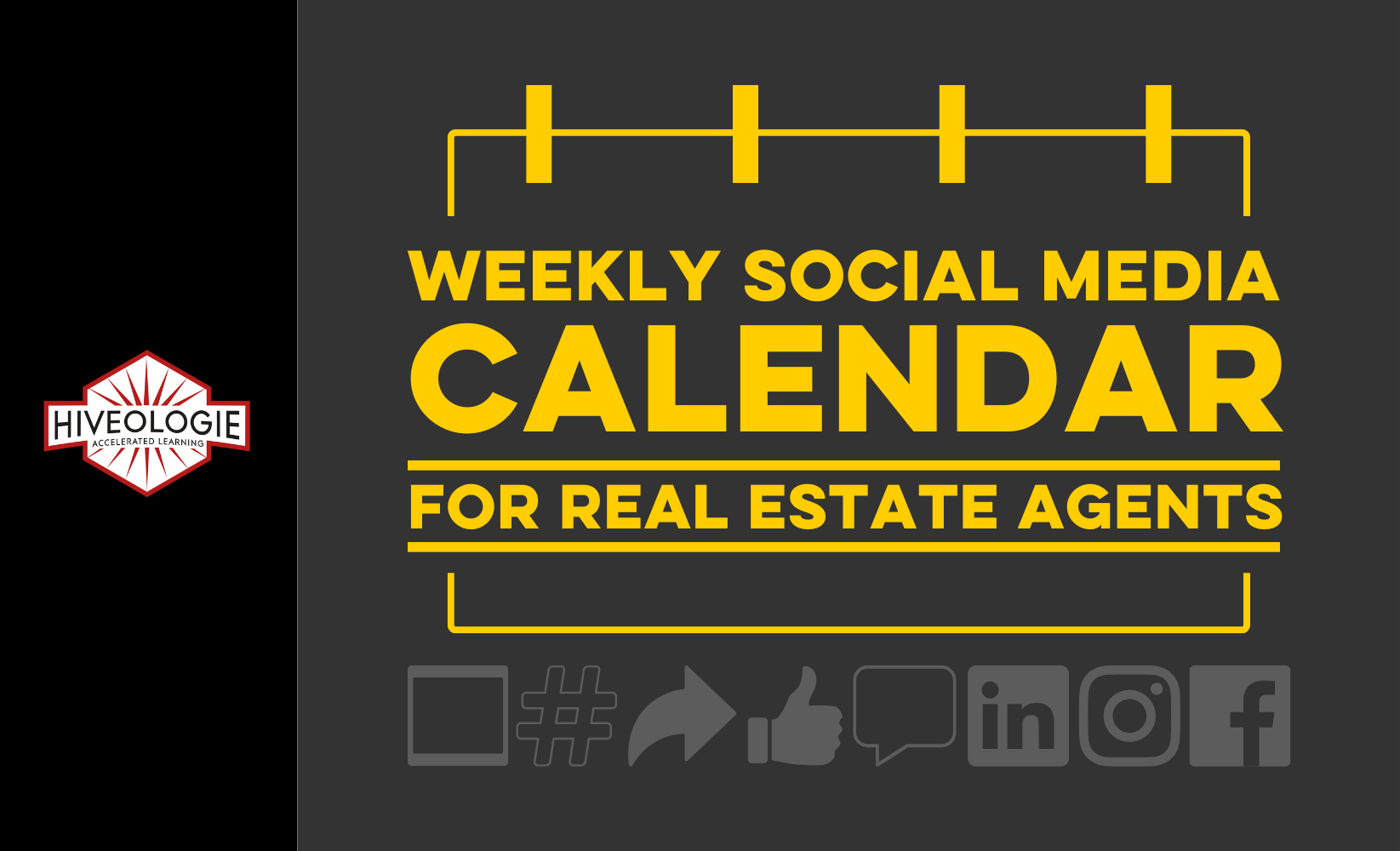 Weekly Social Media Calendar for Real Estate Agents
