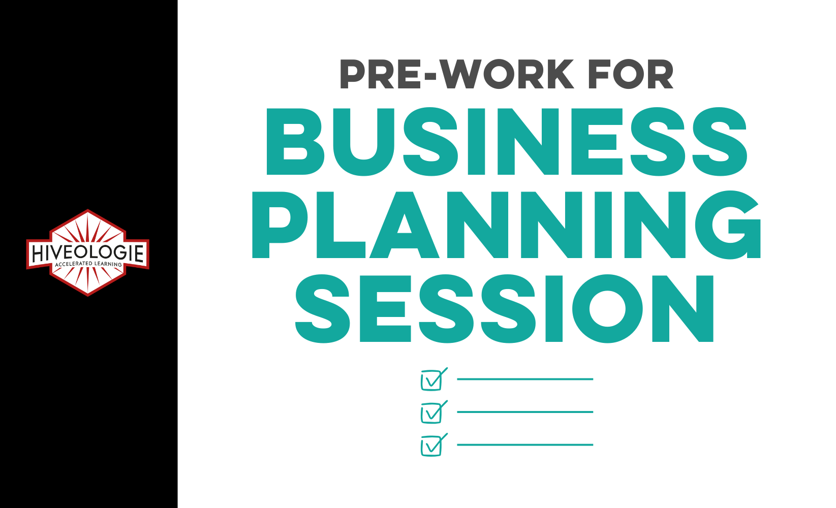 Pre-Work for Business Planning Session