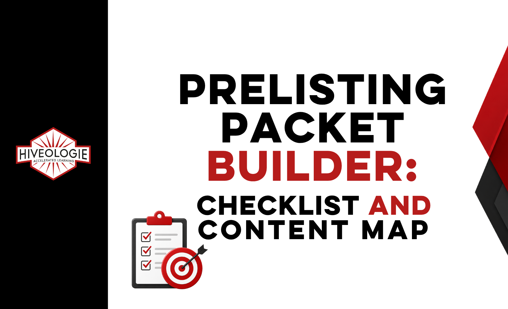 Prelisting Packet Builder: Checklist and Content Map