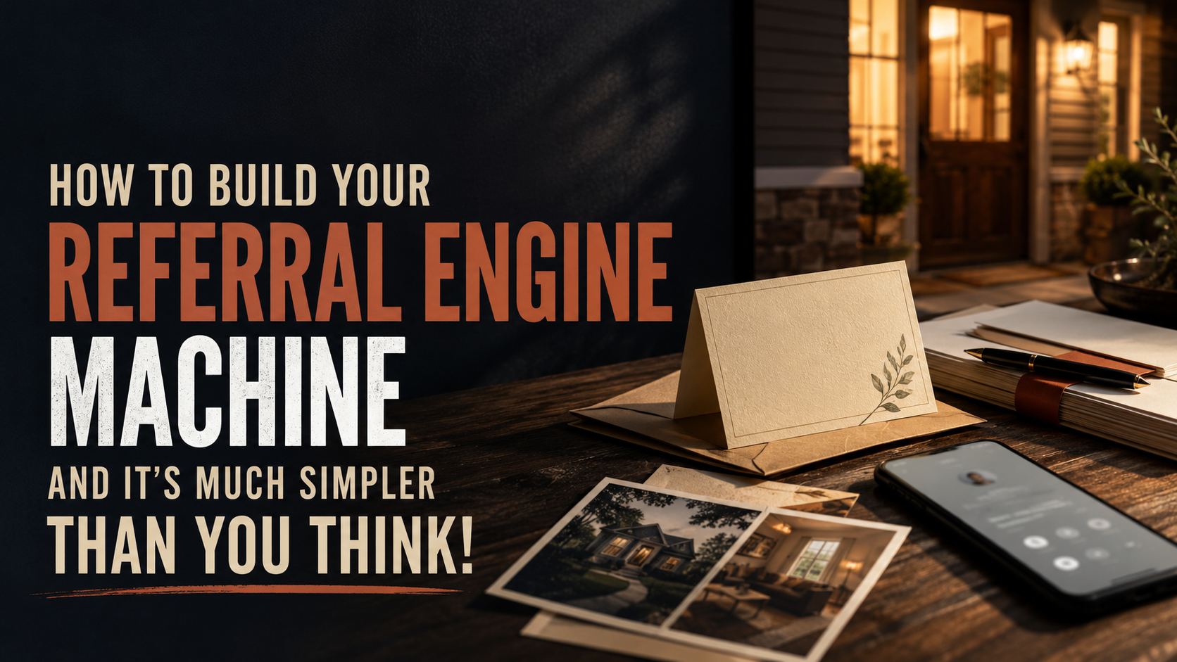 HOW TO BUILD YOUR REFERRAL ENGINE MACHINE and it’s much simpler than you think!