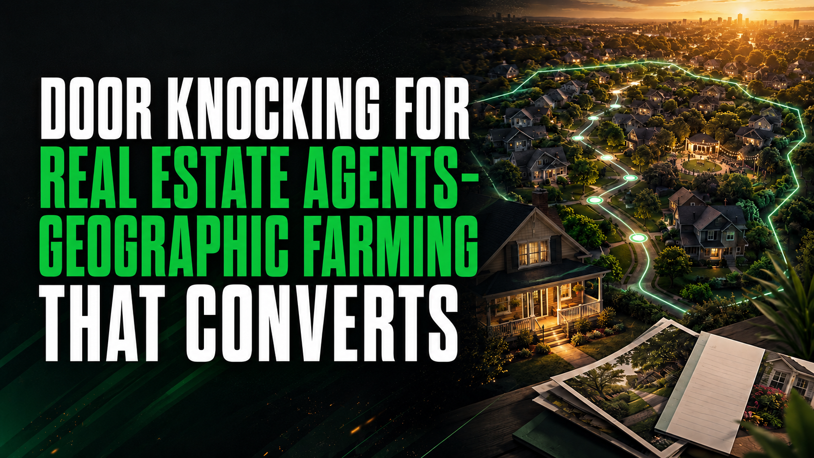 Door Knocking for Real Estate Agents- Geographic Farming That Converts
